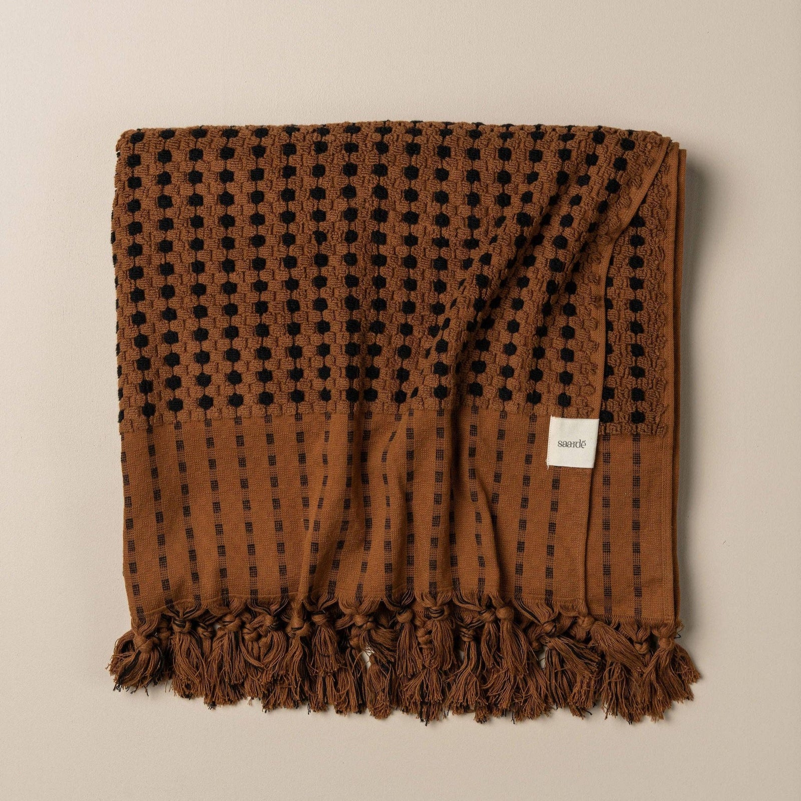 Chickpea Towel Collection | Chocolate/Black