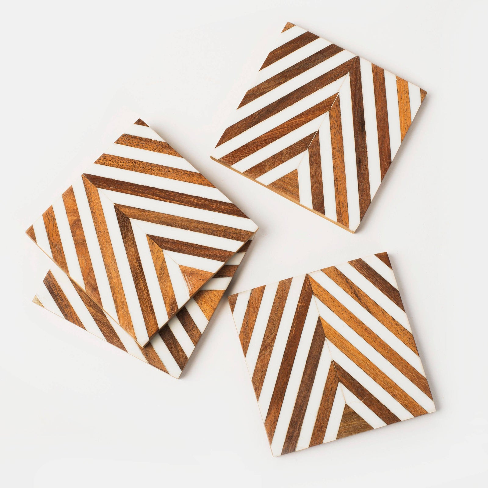 Marquewood Stripes Coasters