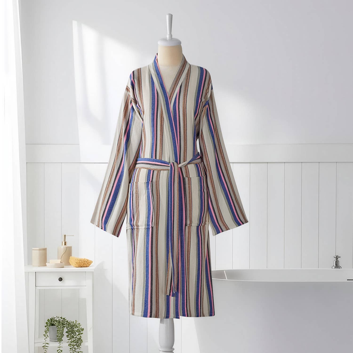 Summer Striped Robe