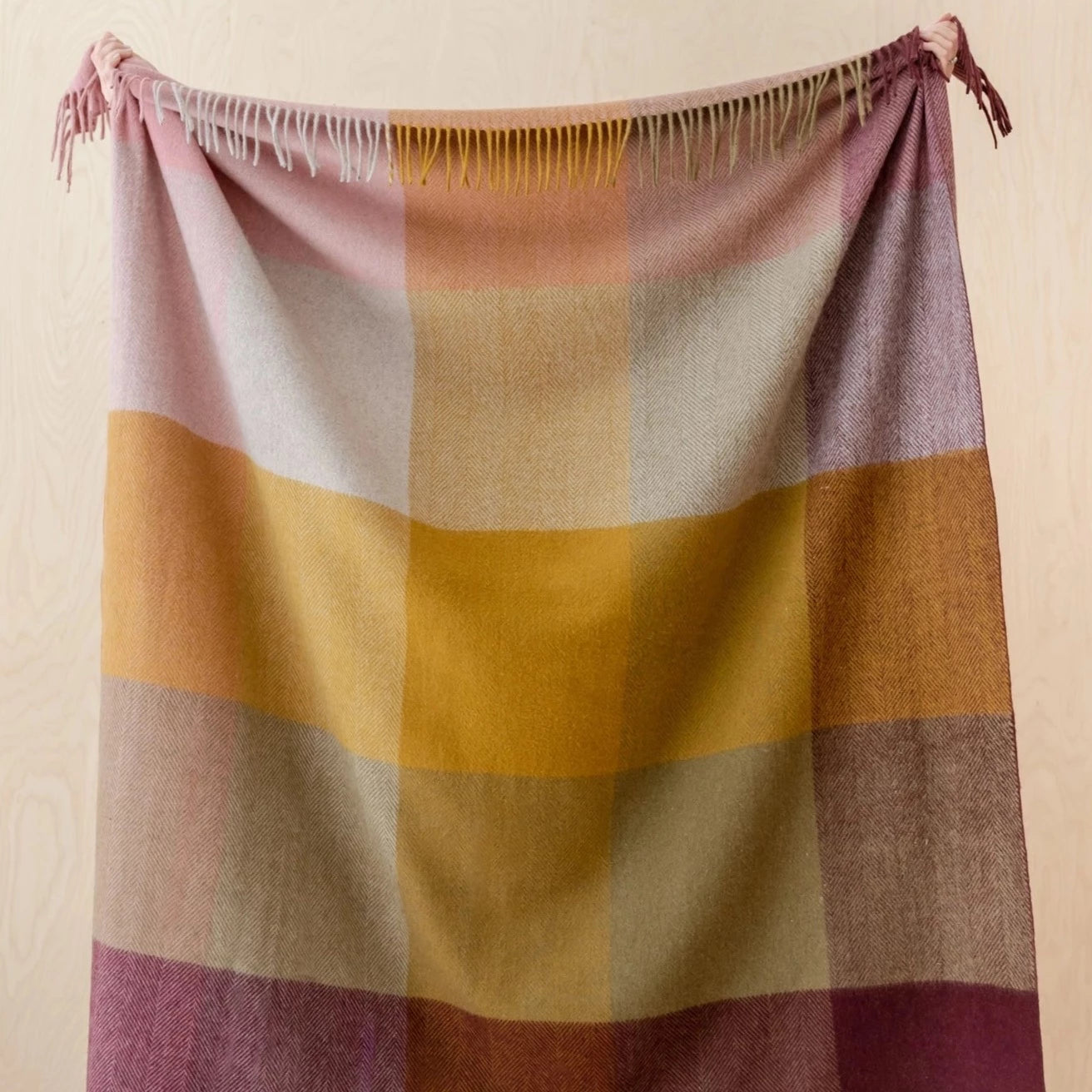 Tartan Blanket Company Blanket - Berry Herringbone
