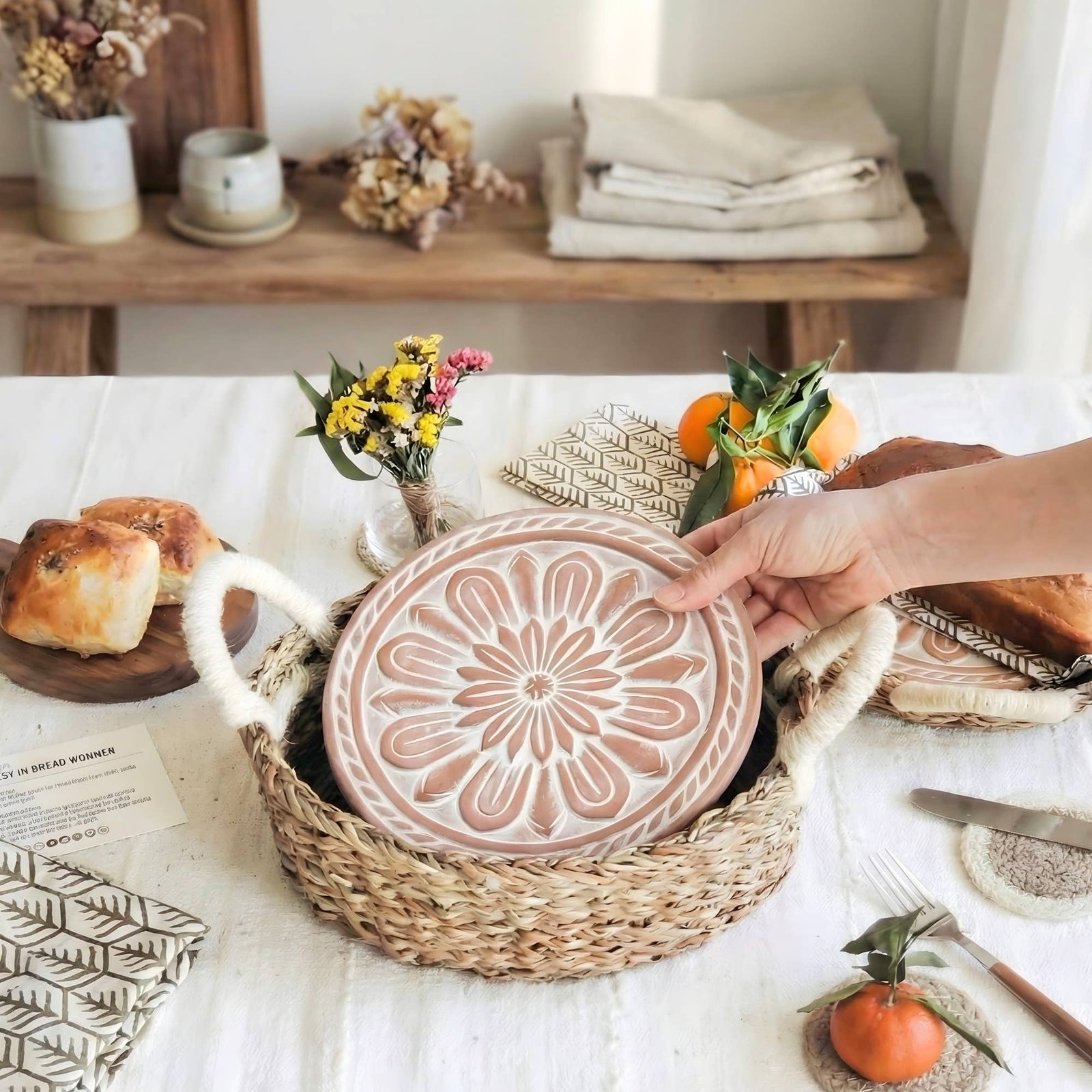 Handmade Bread Warmer & Basket