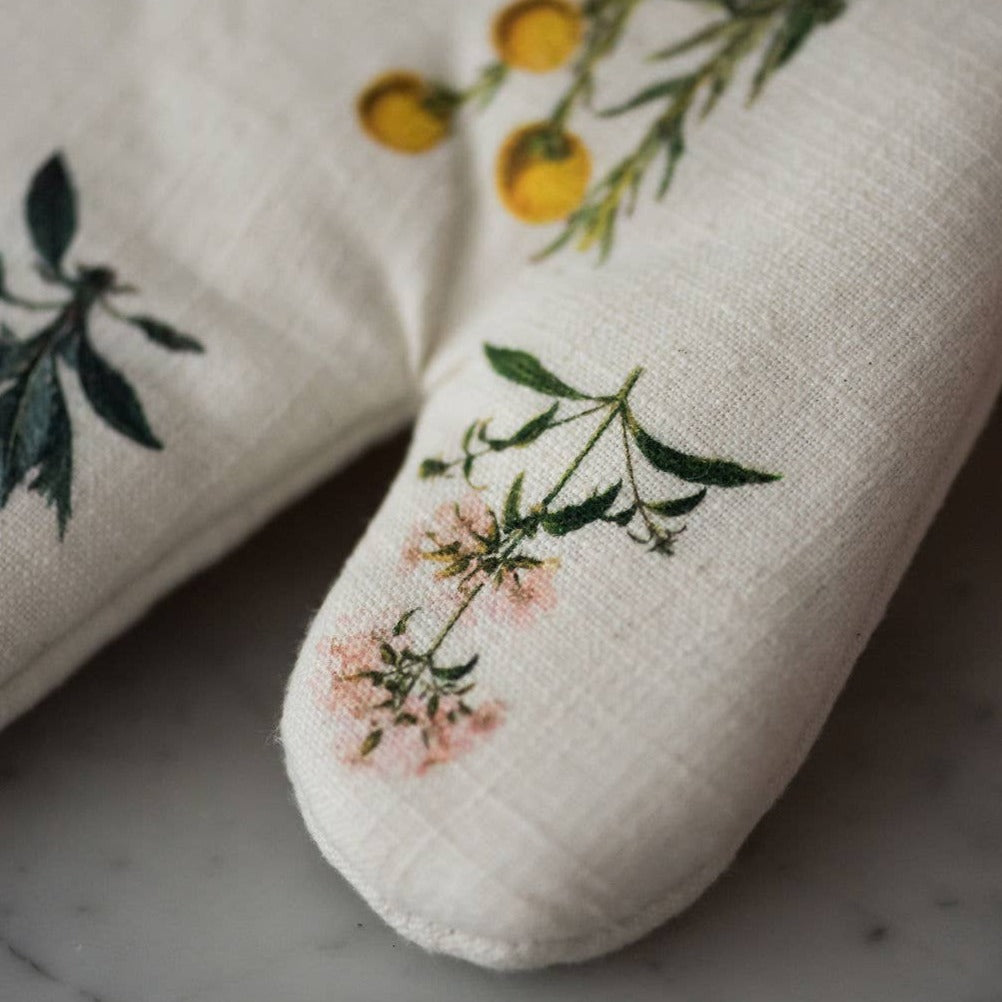 Floral Oven Mitt