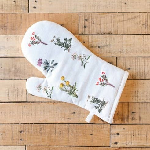 Floral Oven Mitt