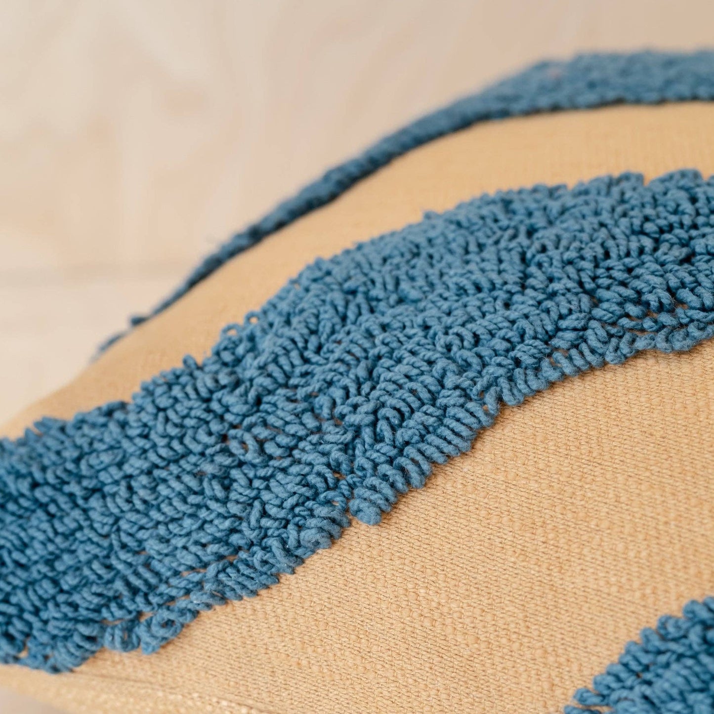 TBCo Textured Stone Wave Cotton Pillow Cover