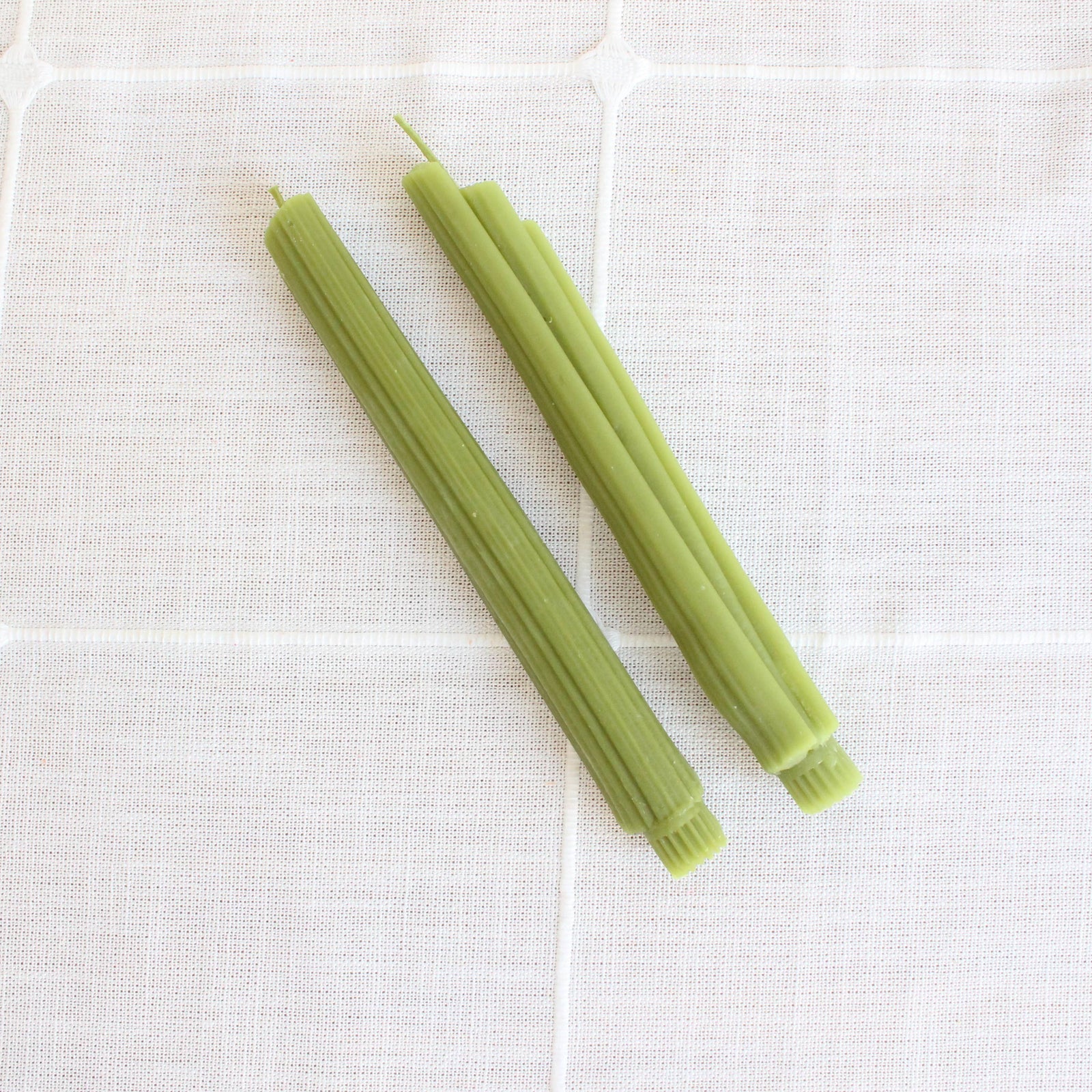 Celery Taper Candles