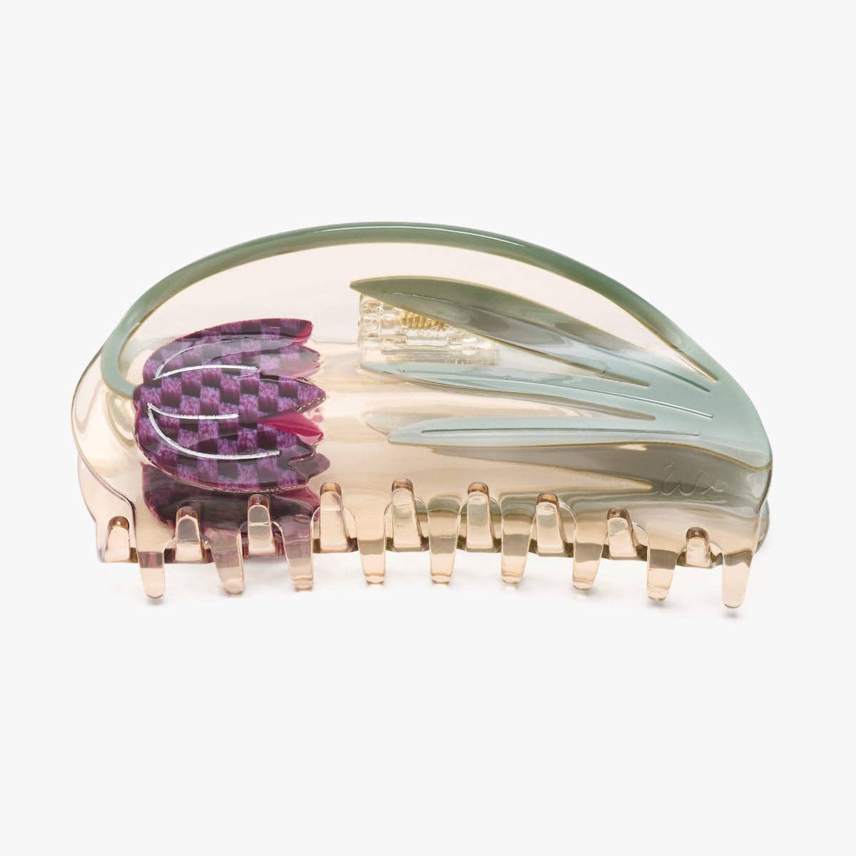 Fritillaria Tulip Checkered Flower Large Claw Clip