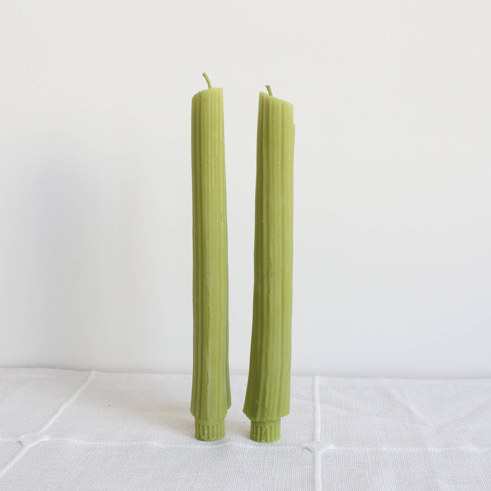Celery Taper Candles