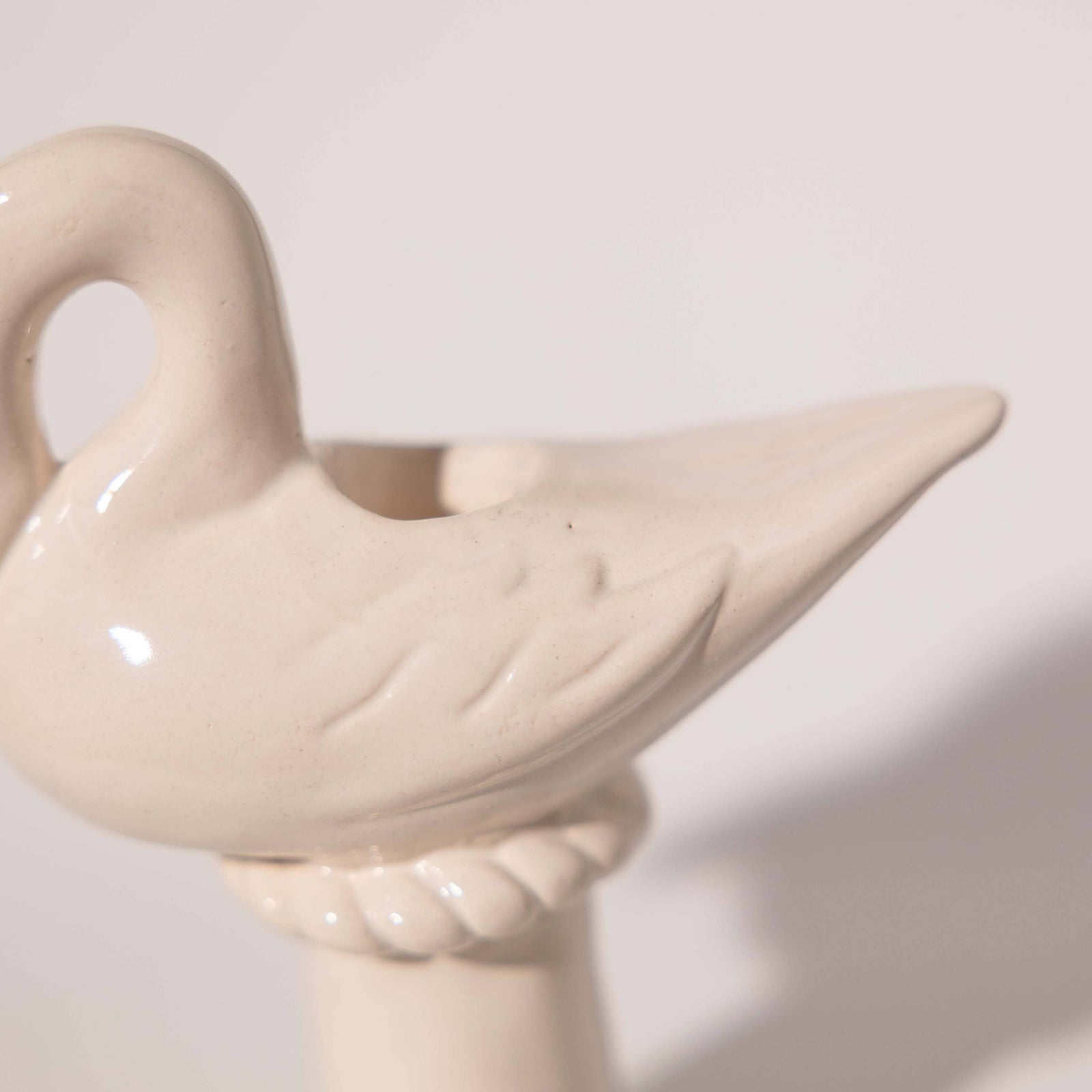Nordic Swan Candlestick Holder