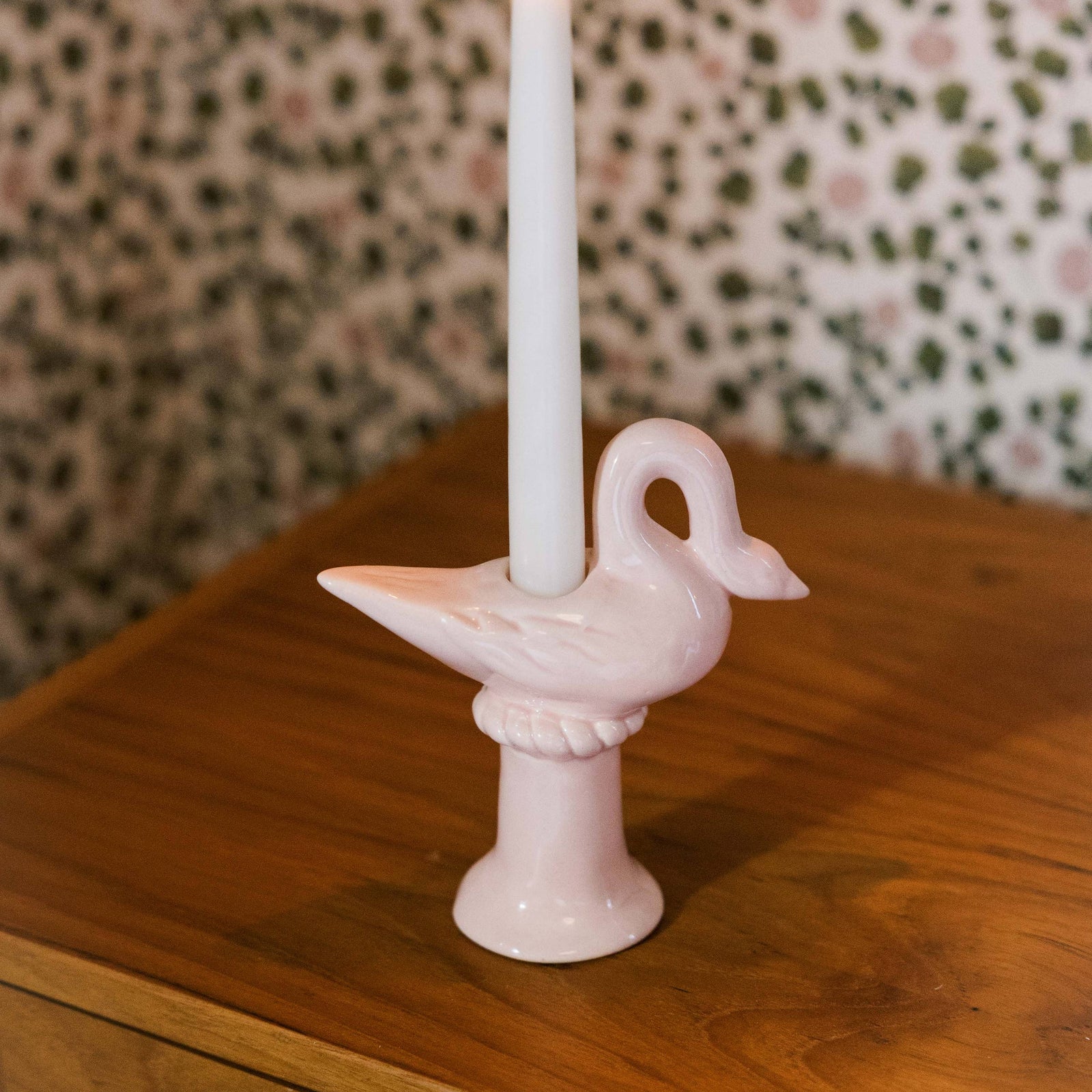Nordic Swan Candlestick Holder