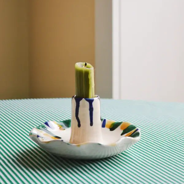 Drip Ruffle Candle Holder