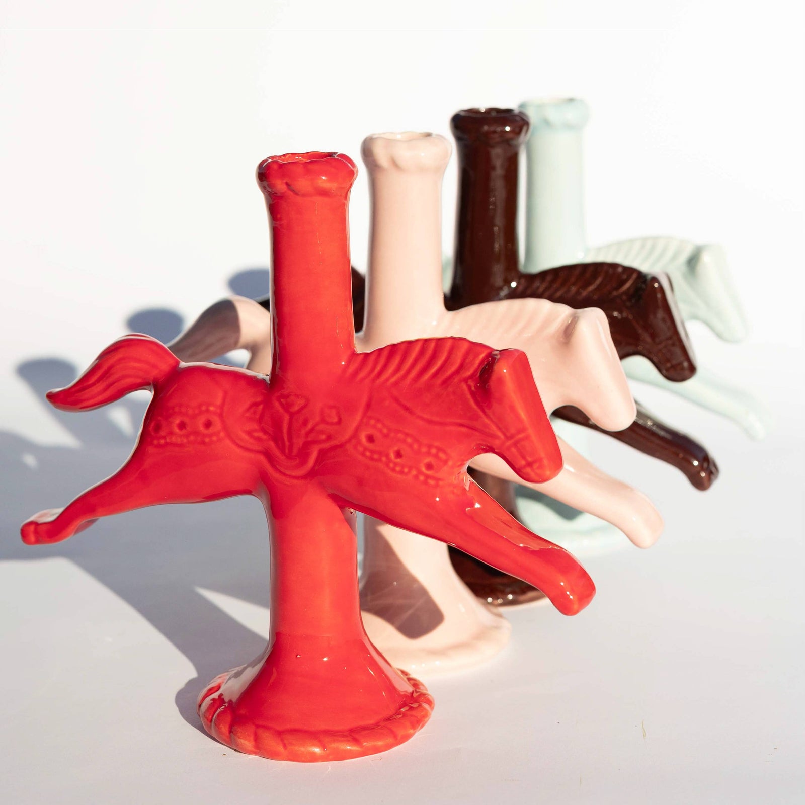 Dala Horse Candlestick Holder