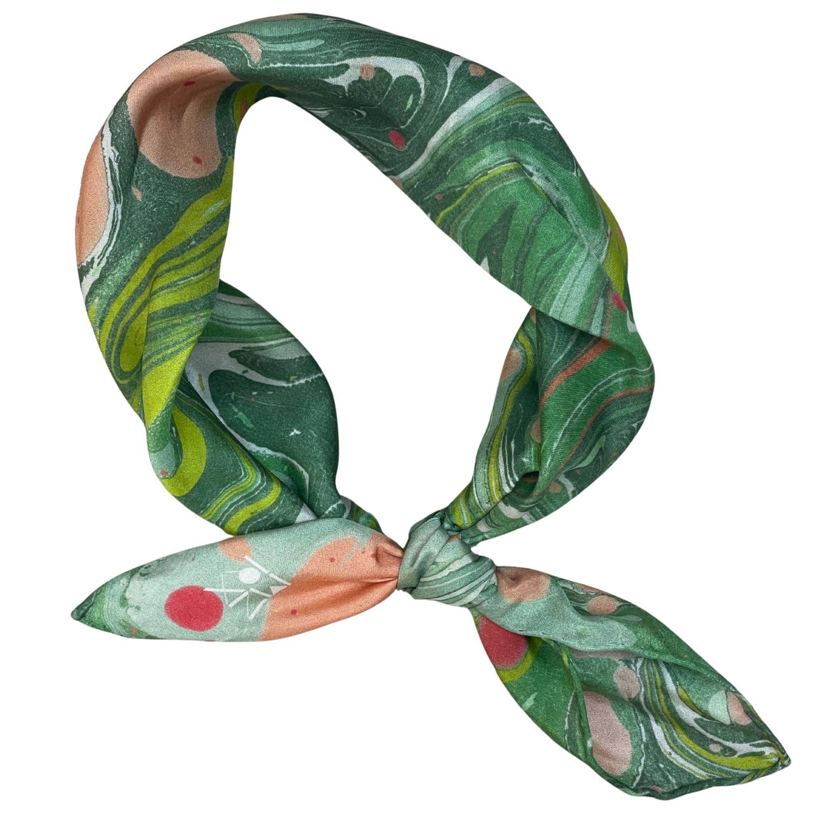 Silk Marbled Bandanas