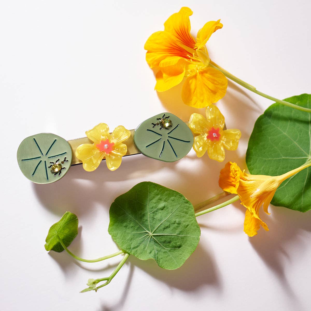 Nasturtium French Barrette