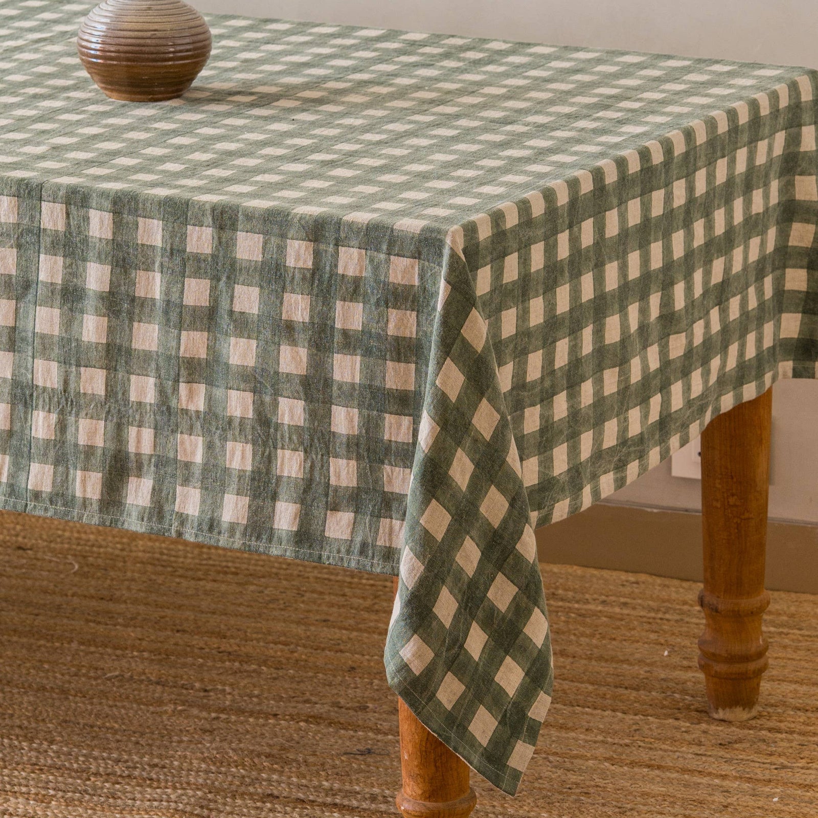 Printed Olea Linen Tablecloth
