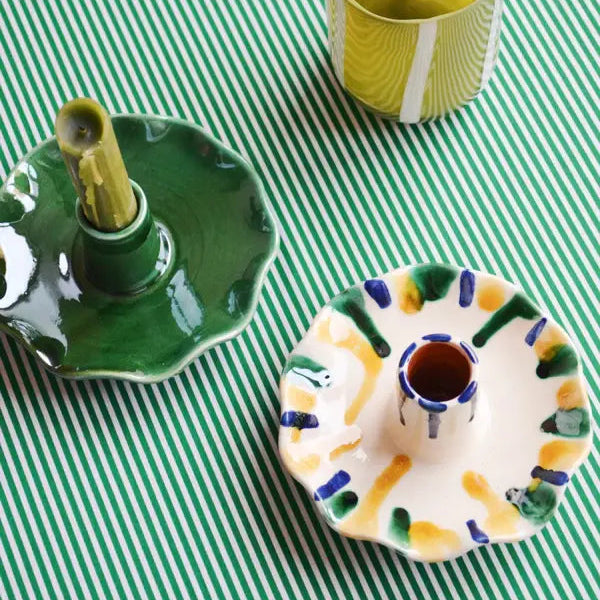 Drip Ruffle Candle Holder