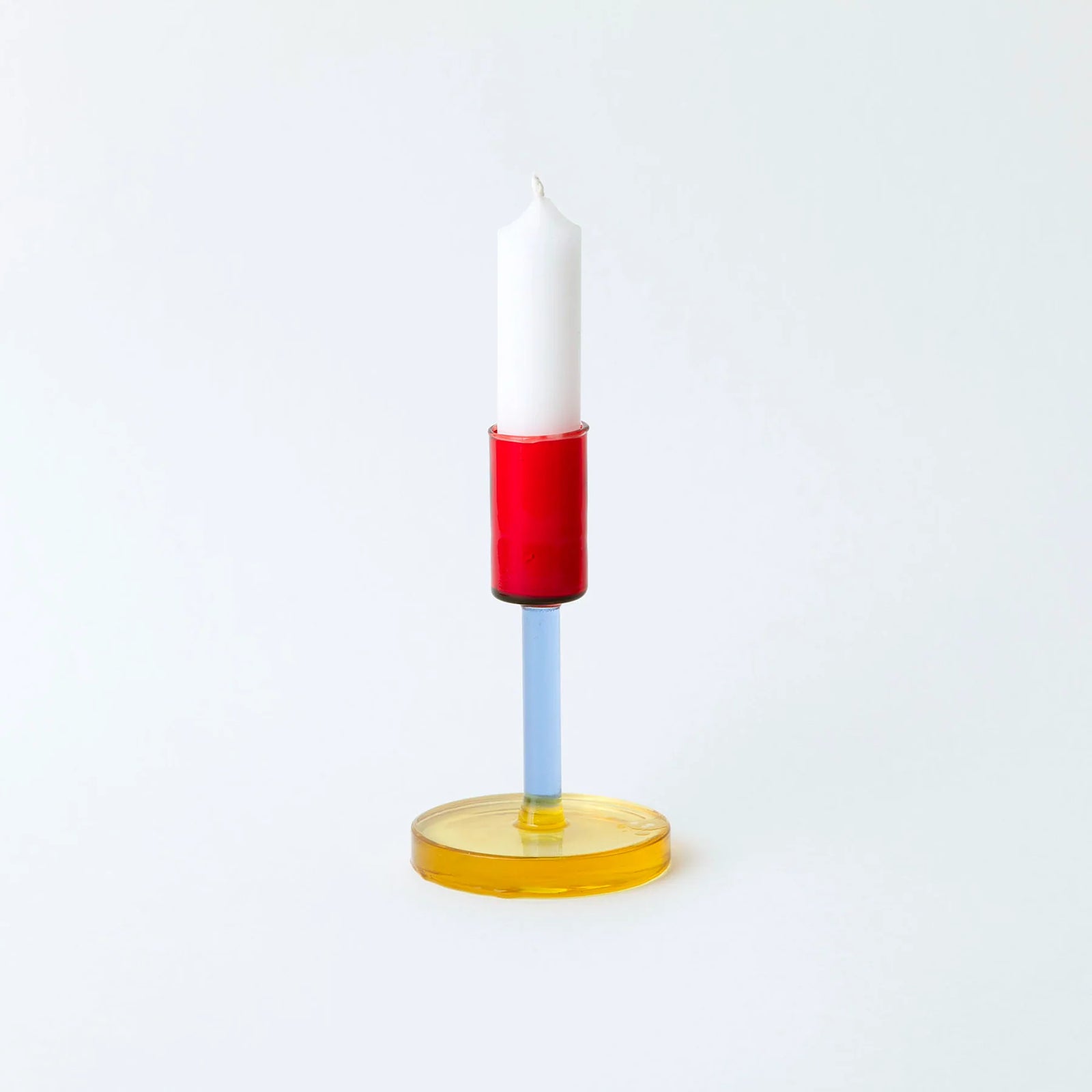 Duo Tone Glass Candlesticks