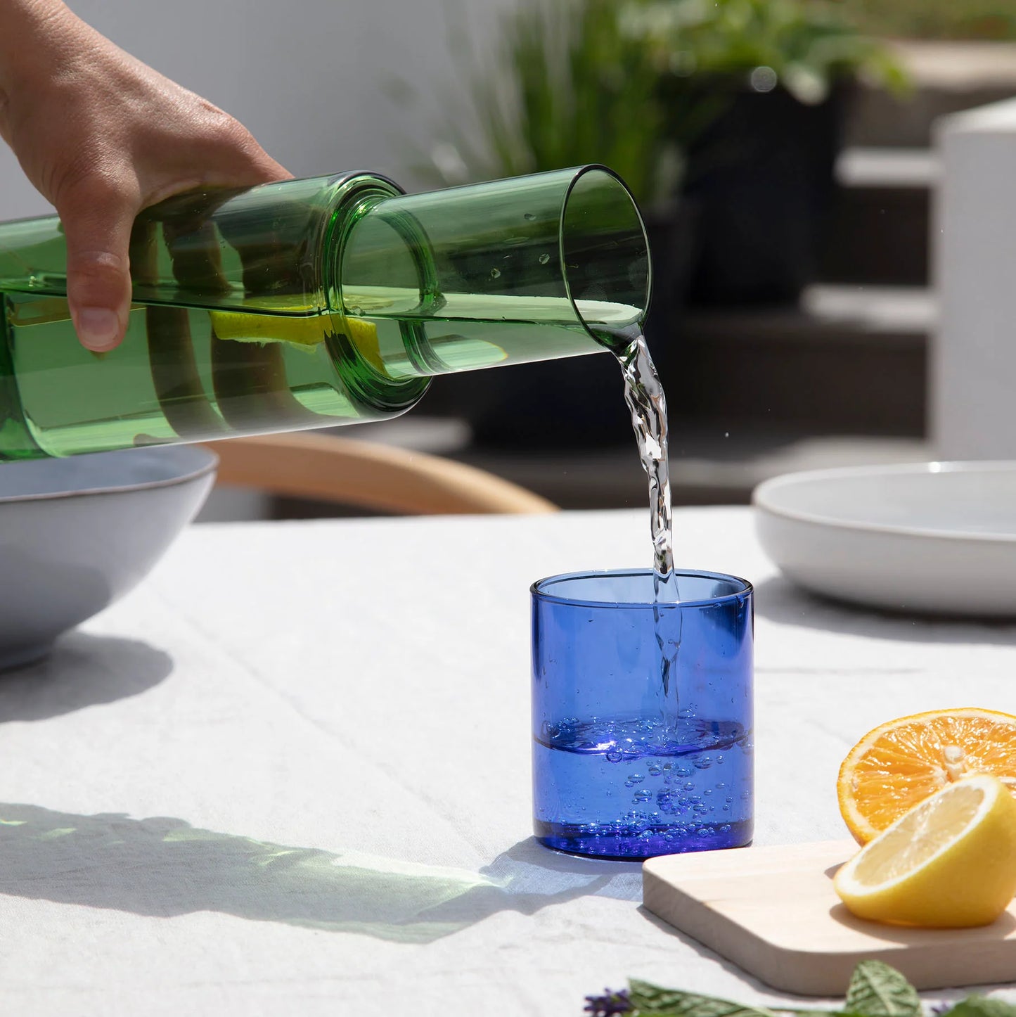 Duo Tone Glass Carafe