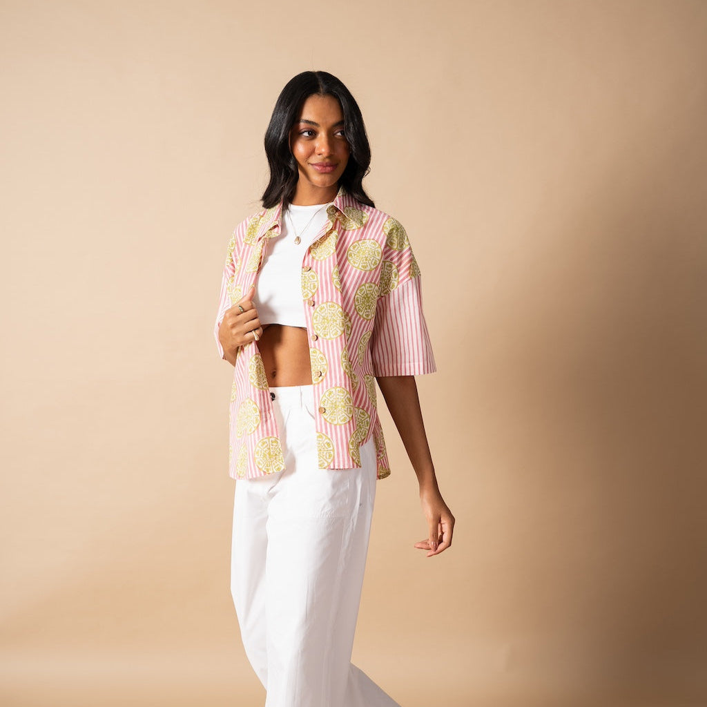 Pardesi Pomegranate Shirt