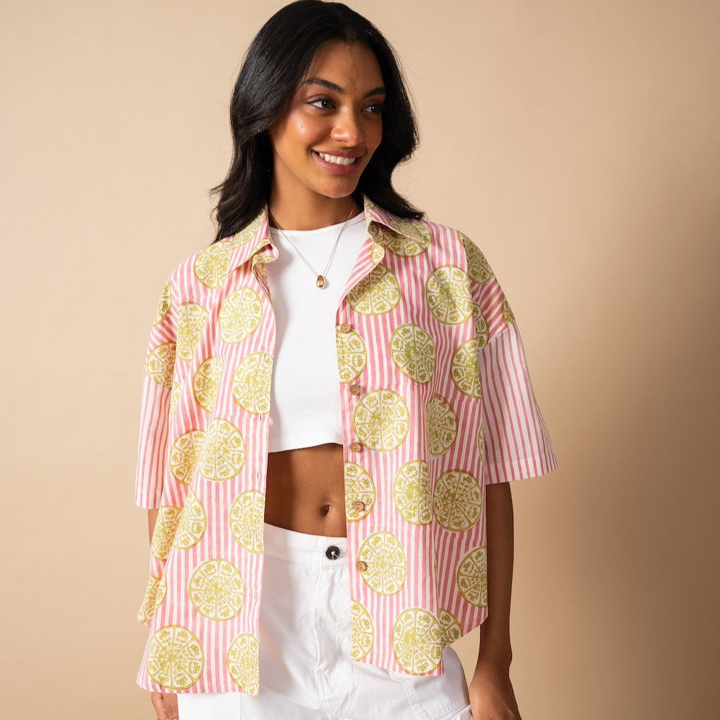 Pardesi Pomegranate Shirt