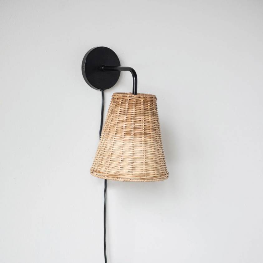 Wicker Weaving Sconce