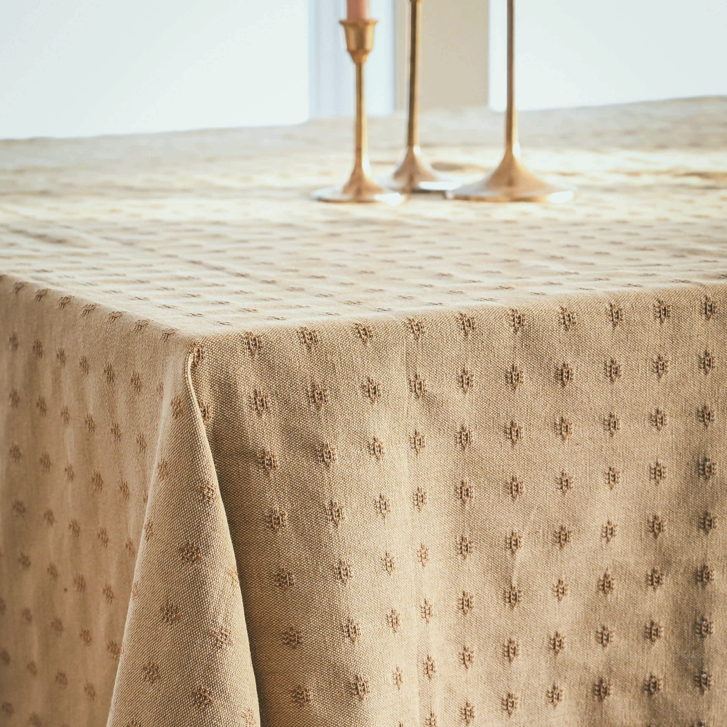 Umber Dobby Tablecloth