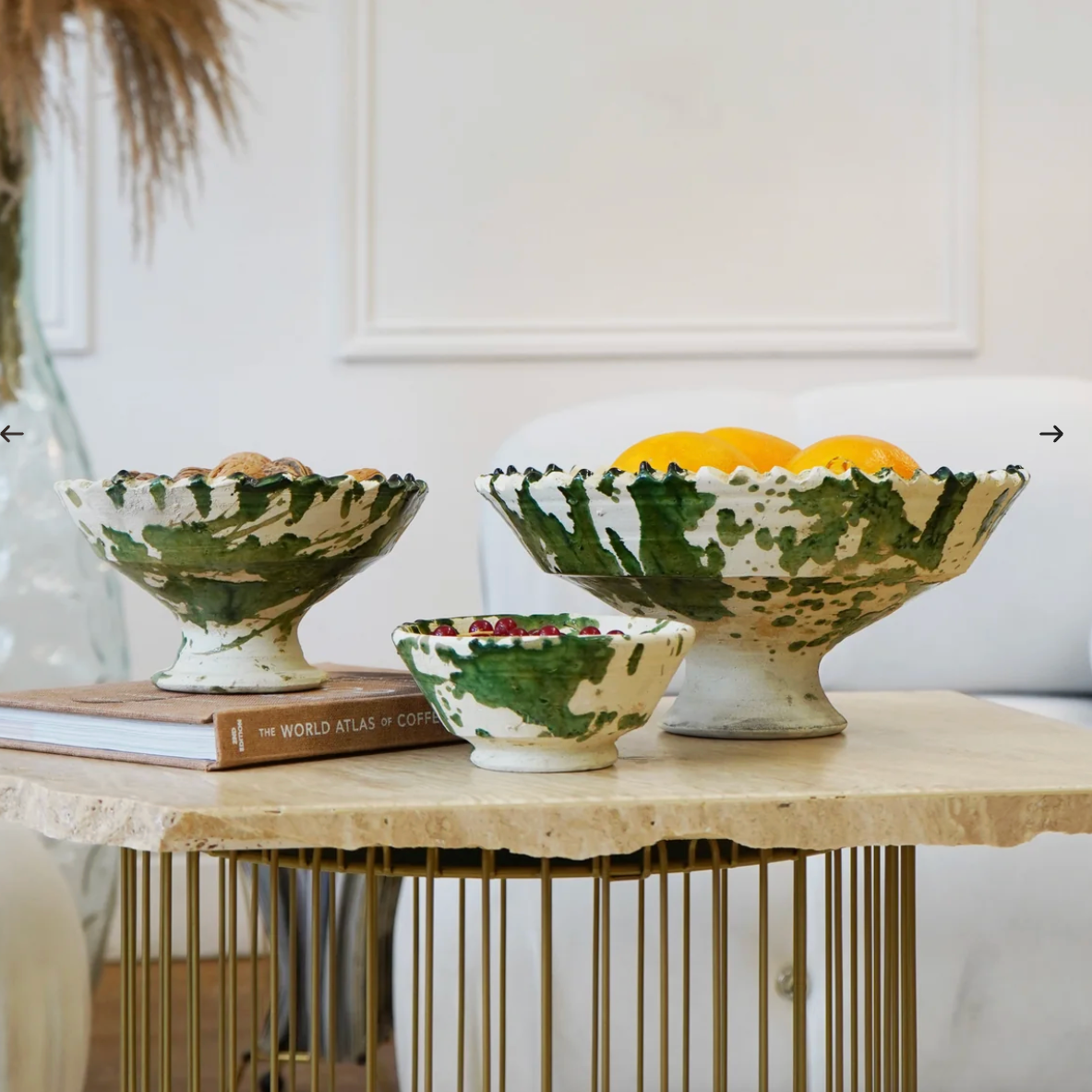 Tamegroute Splatter Pedestal Bowl
