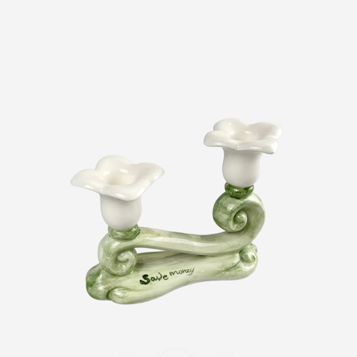 "Save Money" Candle Holder