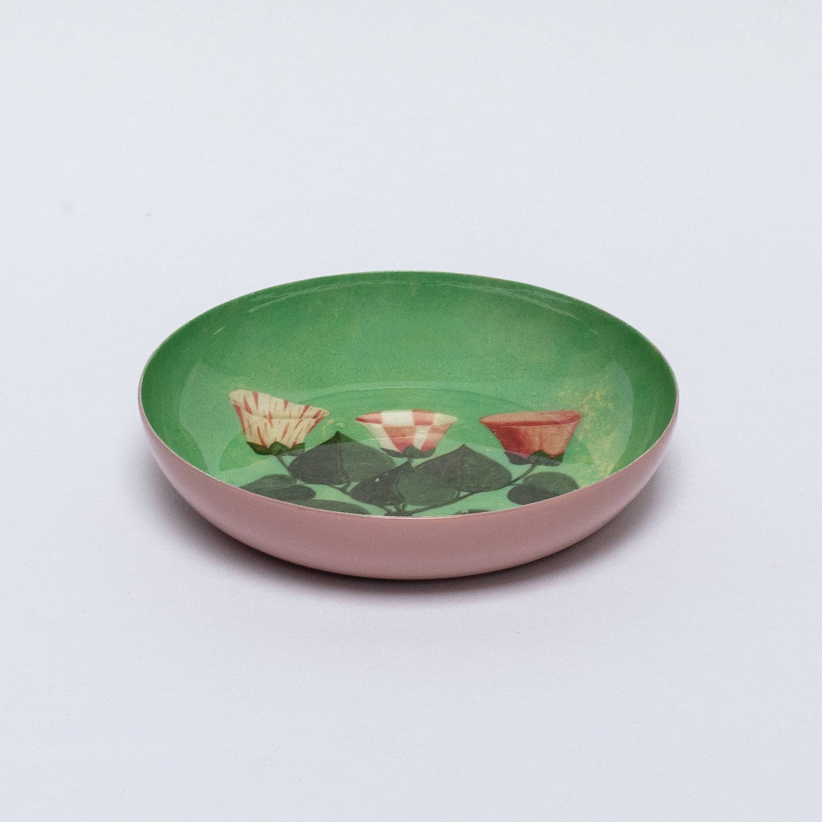 Festival Flowers Round Enamel Tray