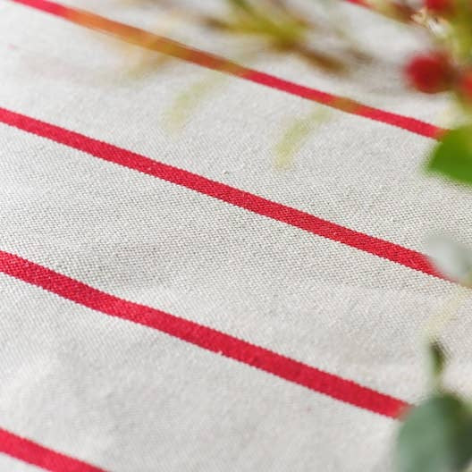 Red Striped Tablecloth