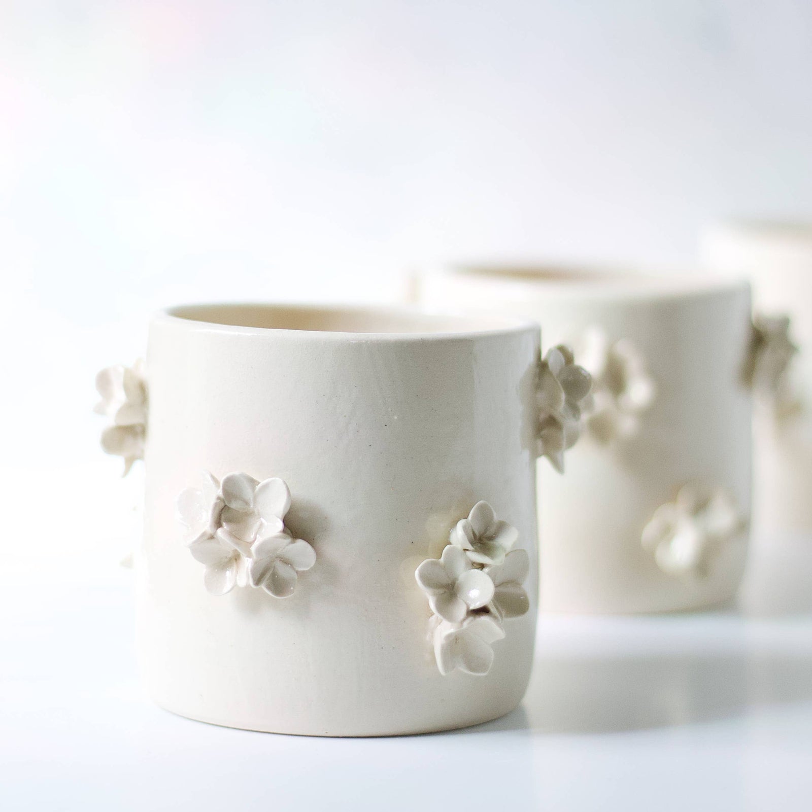Cream Flower Vase