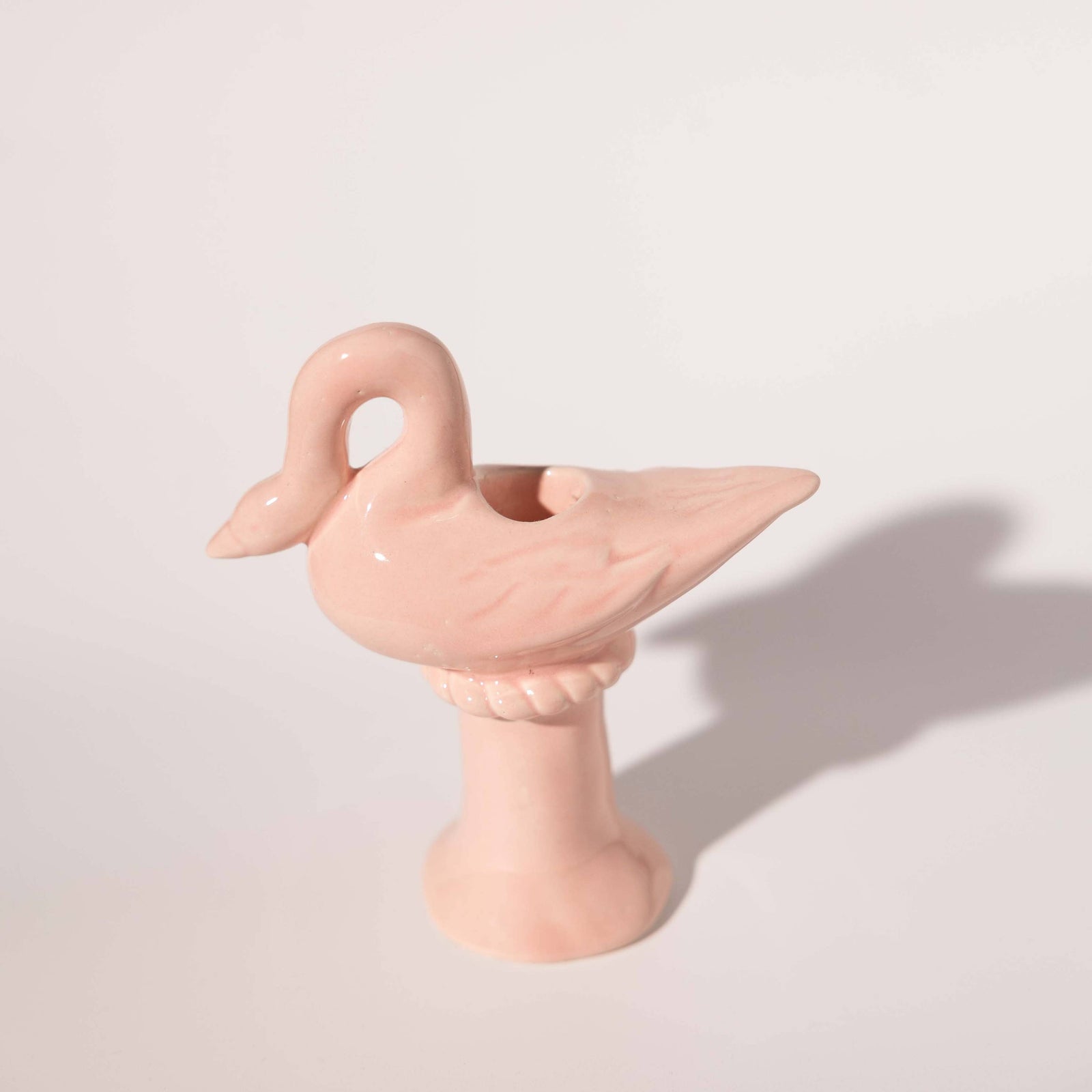 Nordic Swan Candlestick Holder