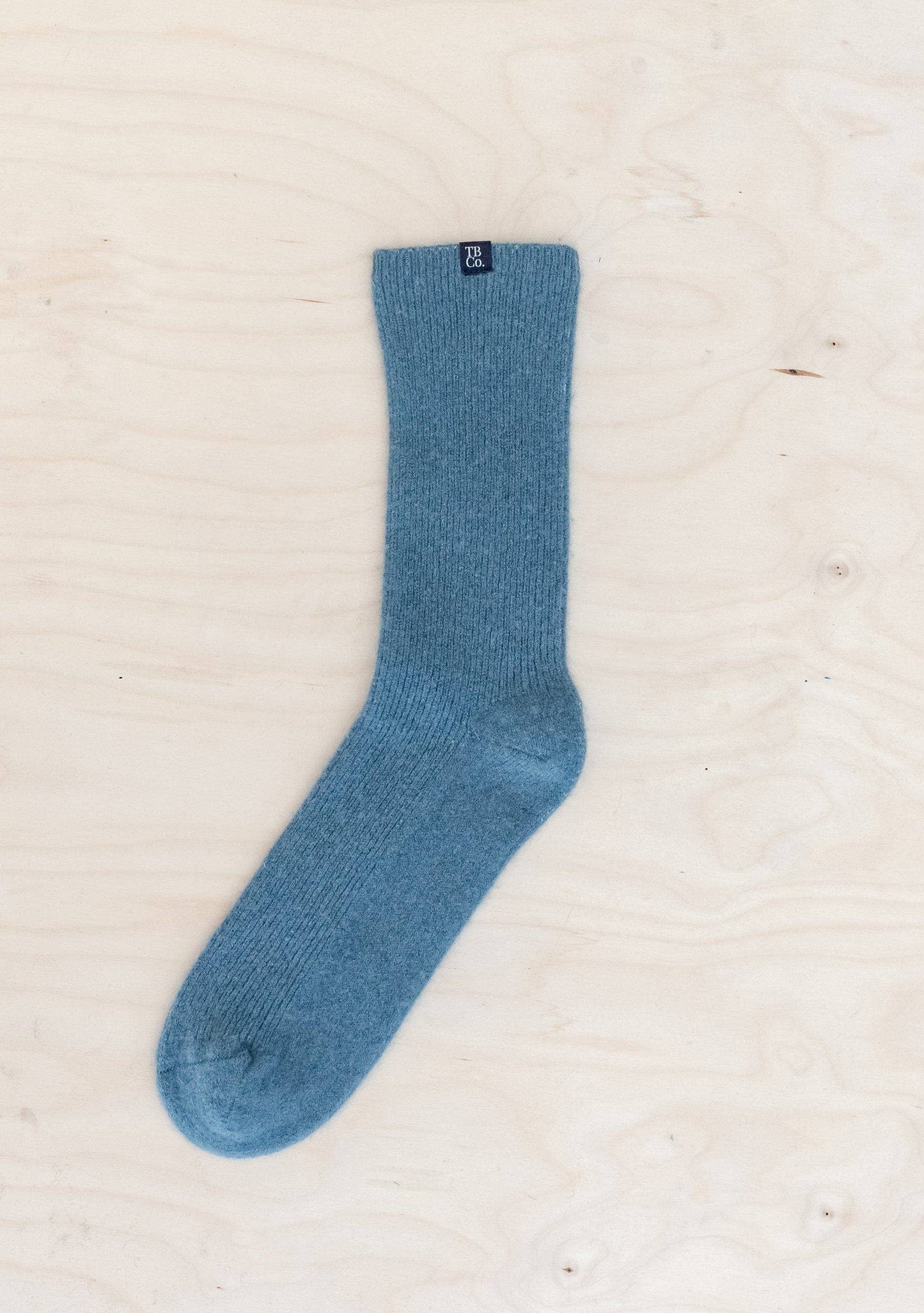 Cashmere & Merino Socks in Stone Blue