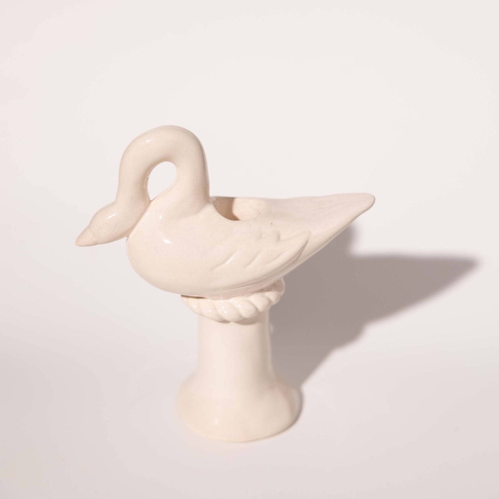 Nordic Swan Candlestick Holder