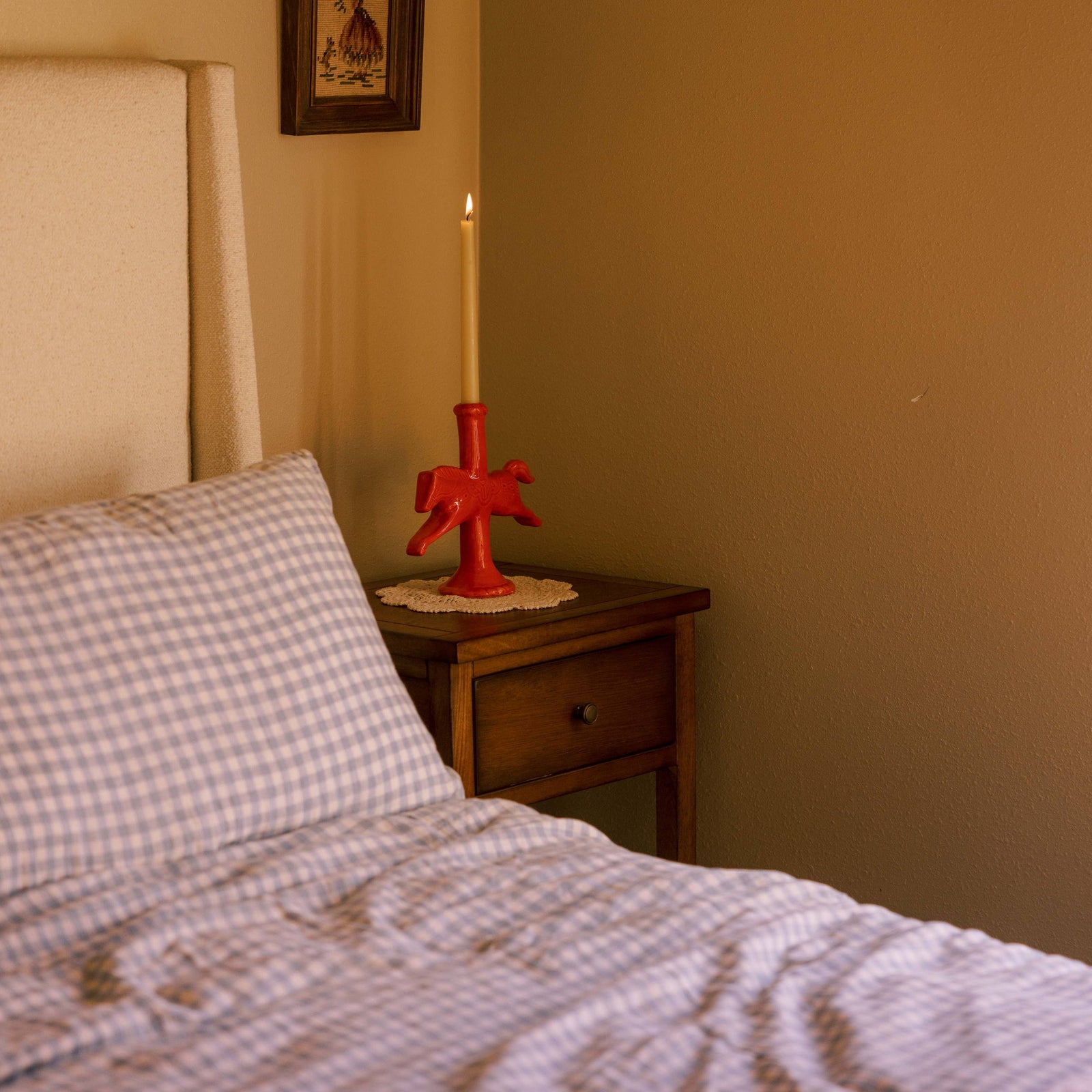 Dala Horse Candlestick Holder