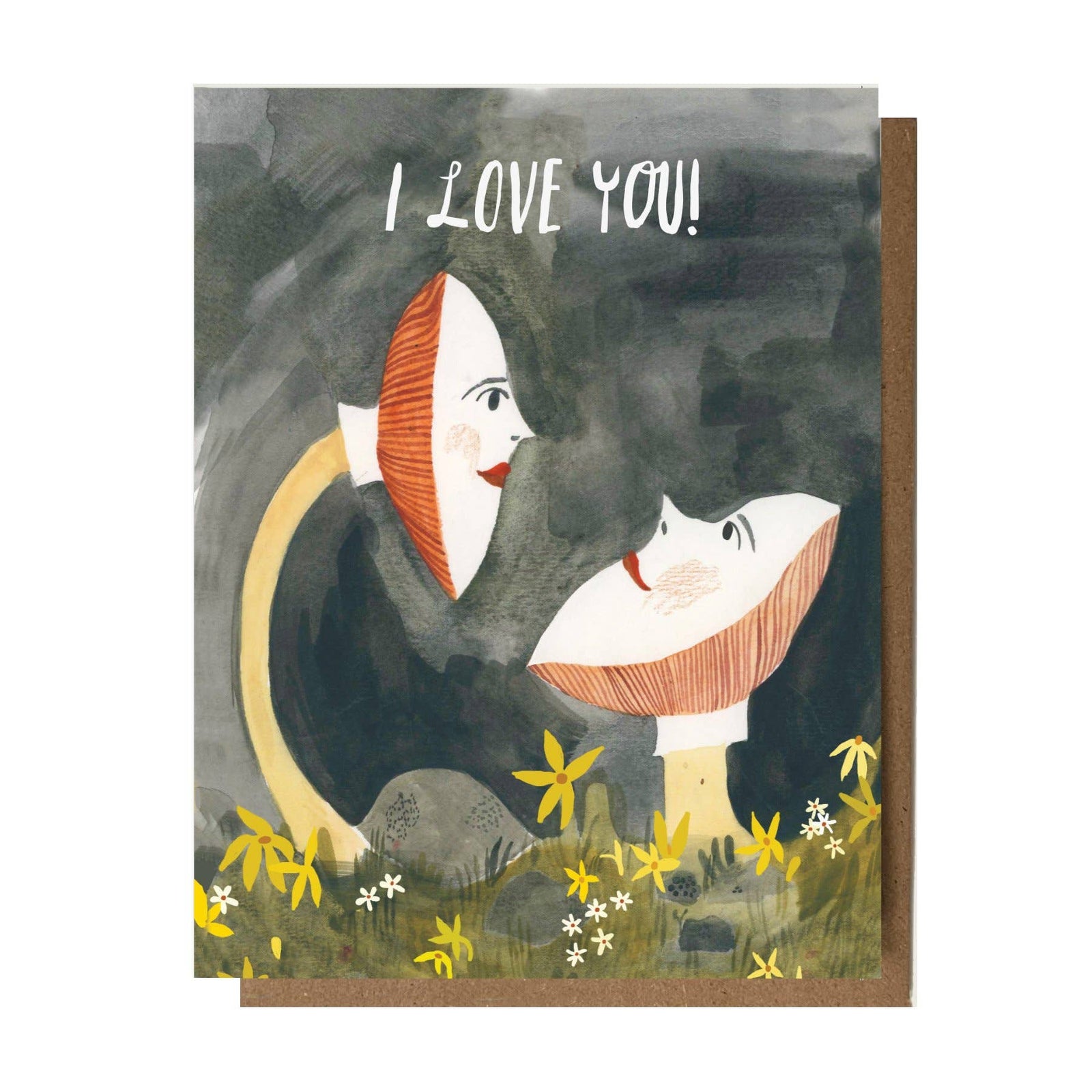 I Love You Mushroom Friends Greeting Card
