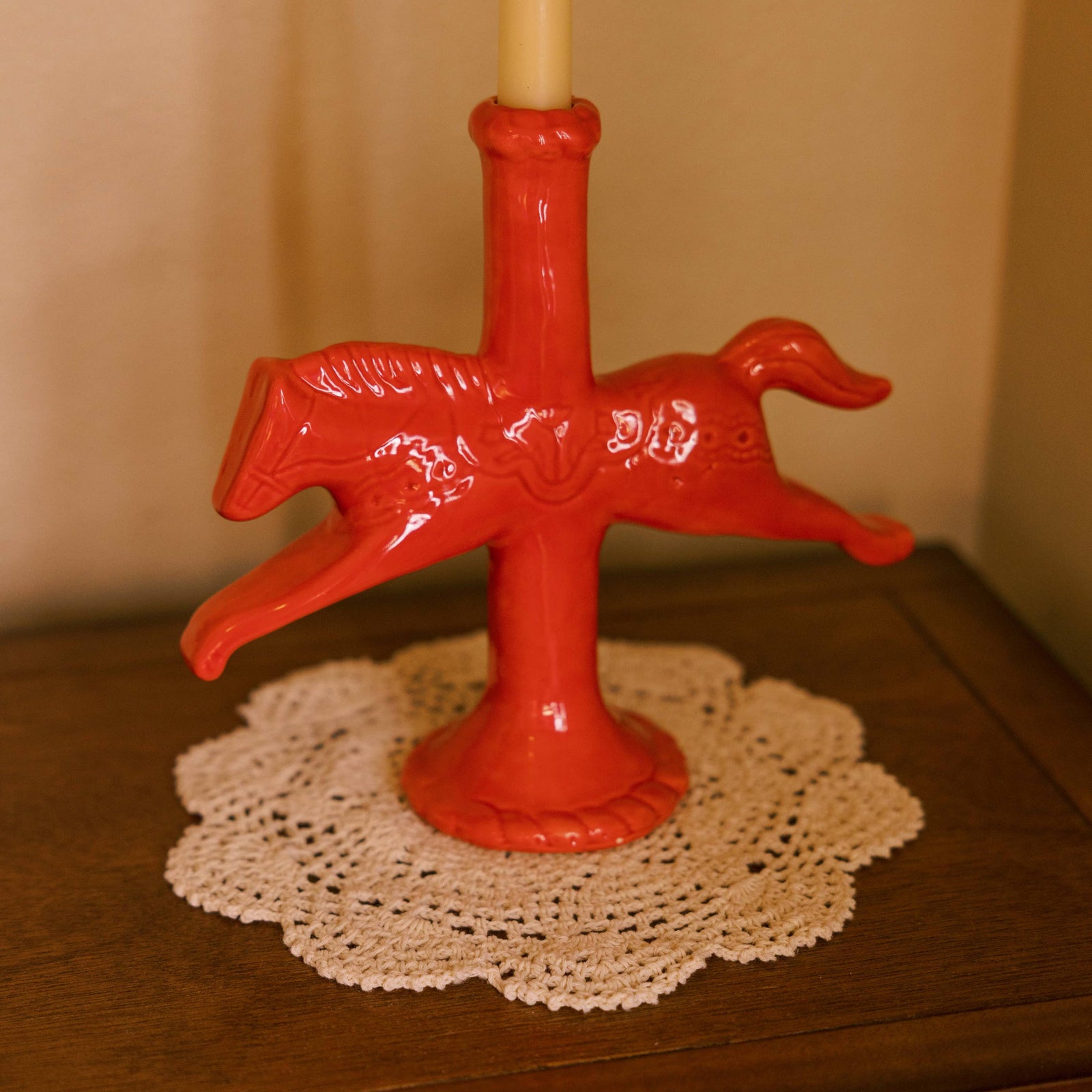 Dala Horse Candlestick Holder