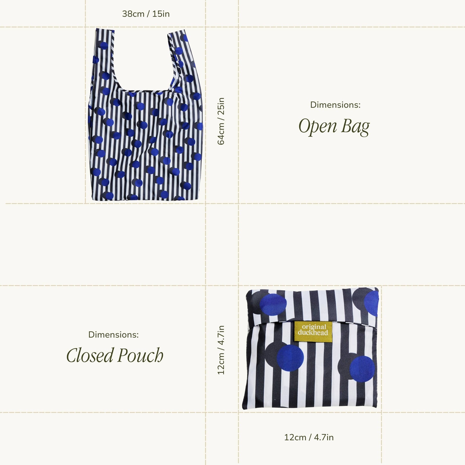 Polkastripe Tote Bag