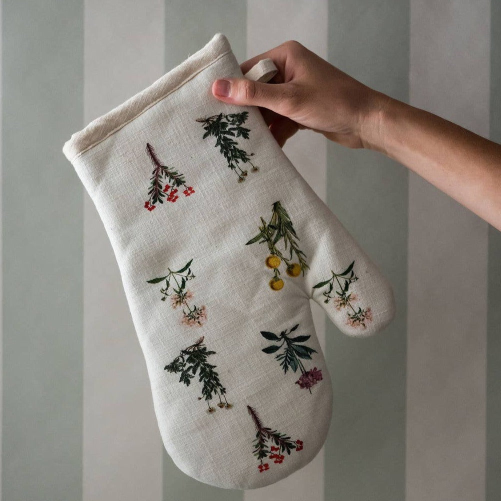 Floral Oven Mitt