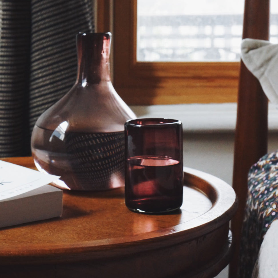 Amethyst Glass Carafe