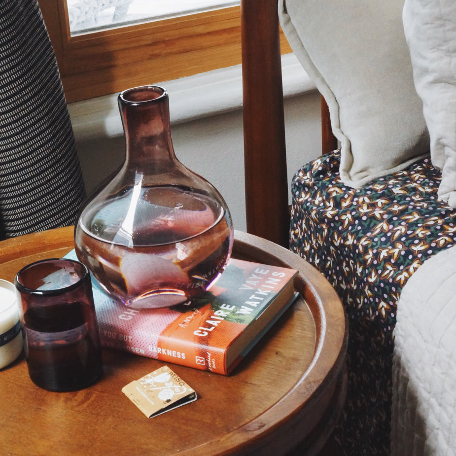 Amethyst Glass Carafe