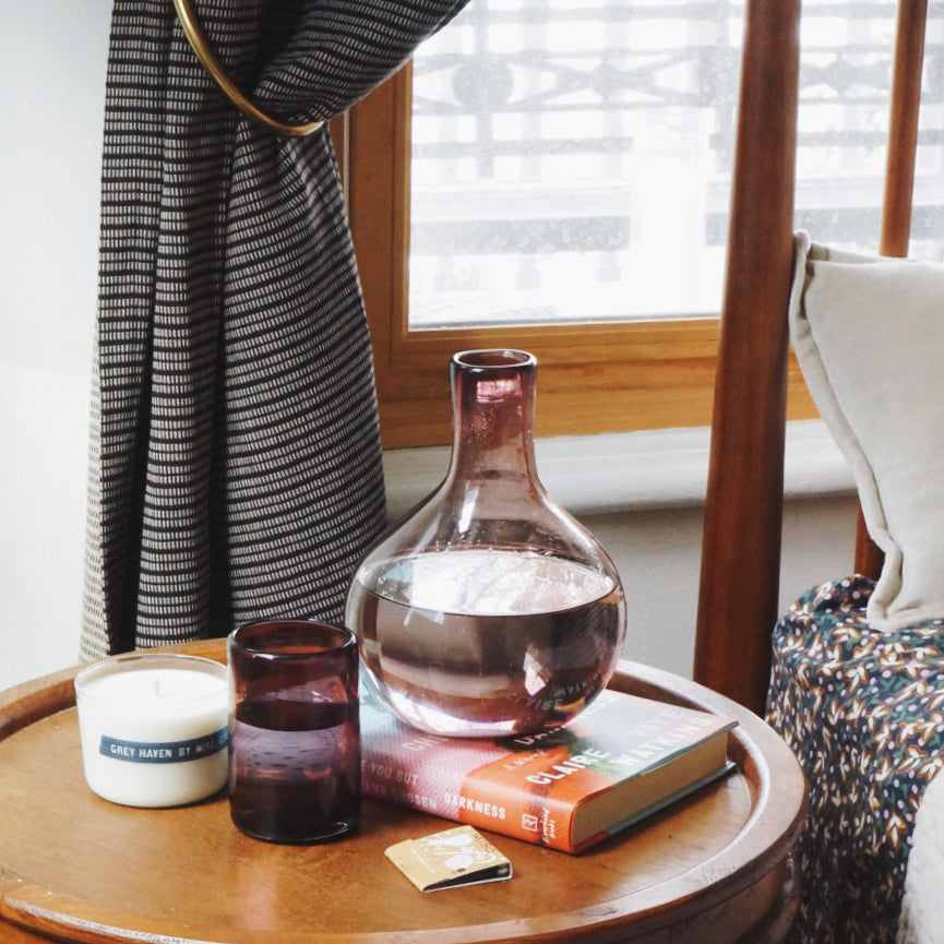 Amethyst Glass Carafe
