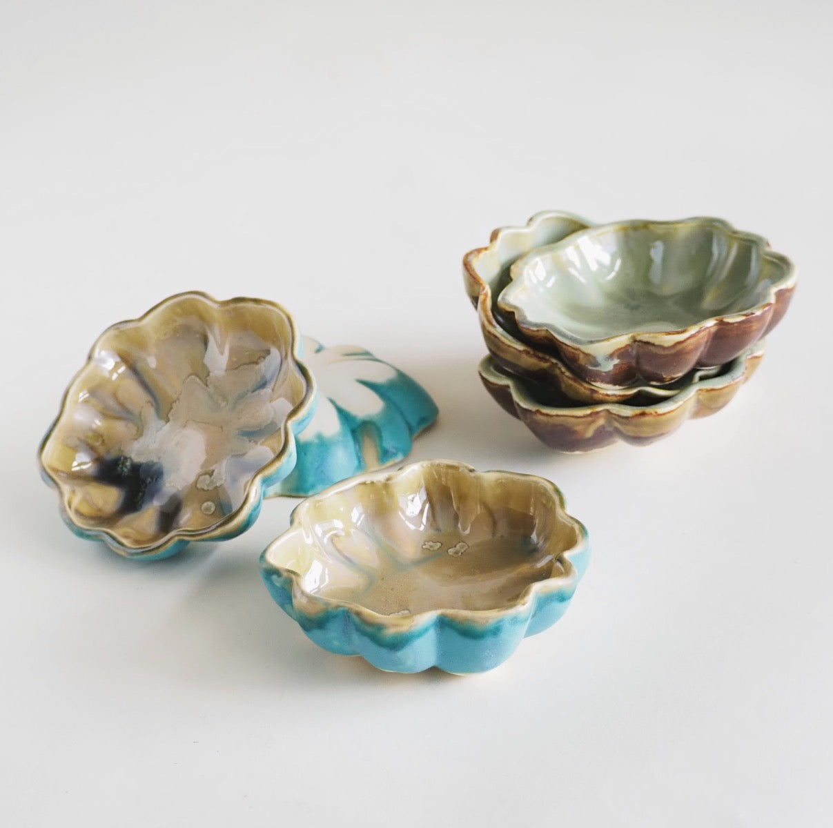Rita Payne Ceramic Acorn Squash Dishes