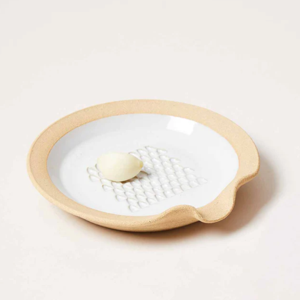 Farmhouse Pottery Garlic Grater & Spoon Rest