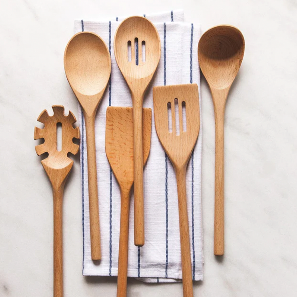 Farmhouse Pottery Wooden Spoon Set of 6