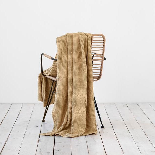 Magic Linen Waffle Throw