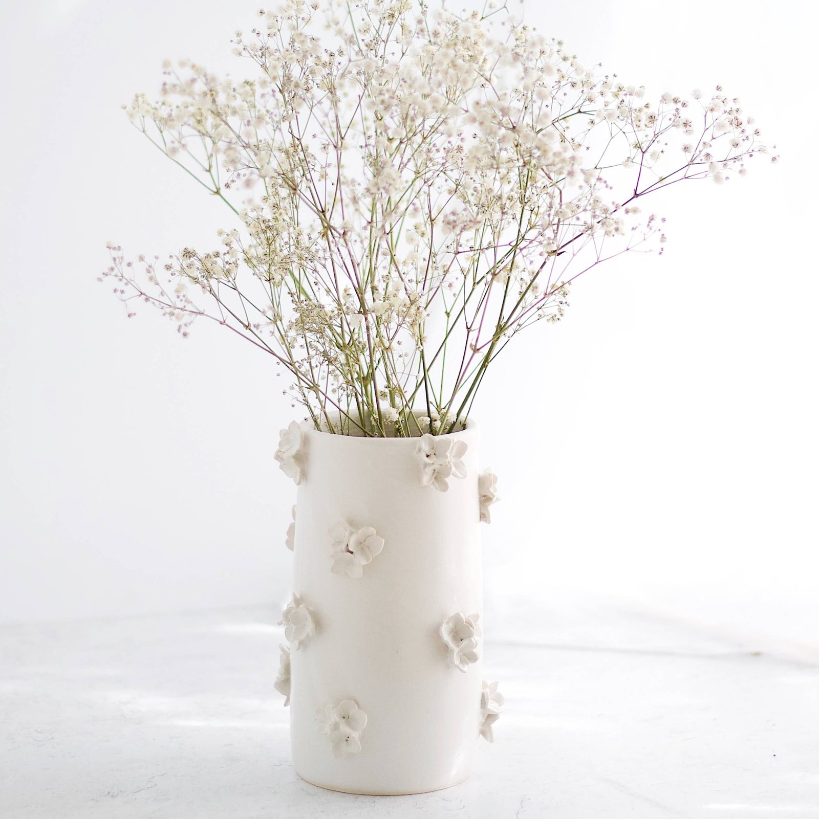 Cream Flower Vase