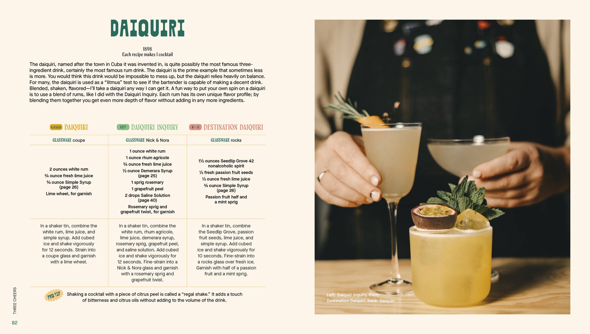 Three Cheers Cocktail Book