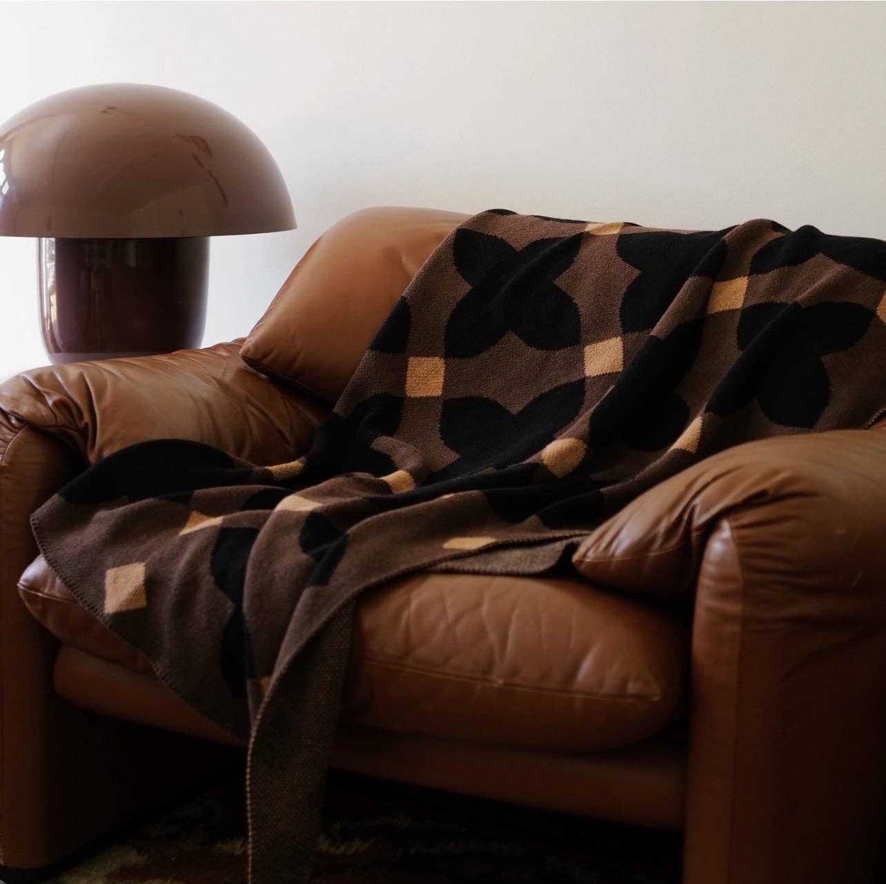 Knitted Espresso Throw