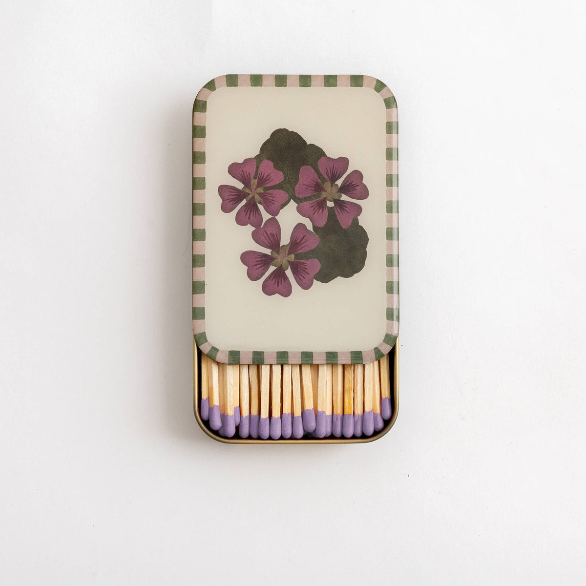 Matches in Tin - Geranium