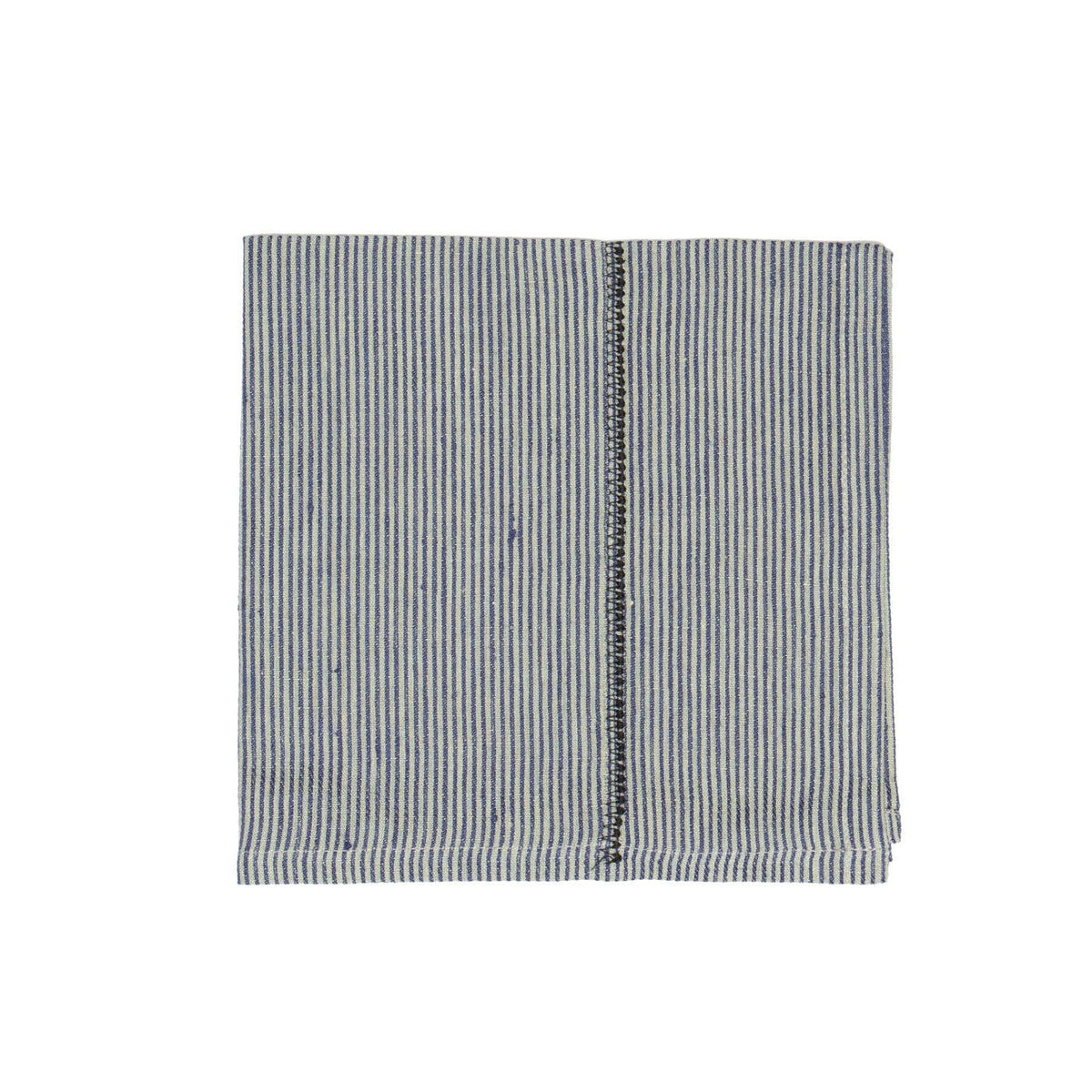 Linen Stitch Napkins Chambray Stripe, Set of 4
